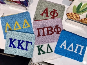 Sorority Beaded Pouch
